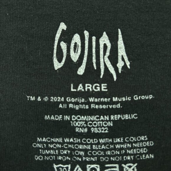 Gojira Magma Album Thrash Metal Band T-Shirt Size Large - Picture 4 of 4